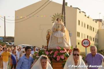 El Caracol despide sus fiestas con procesión y espectáculo musical (Foto Francisco Javier Santana)